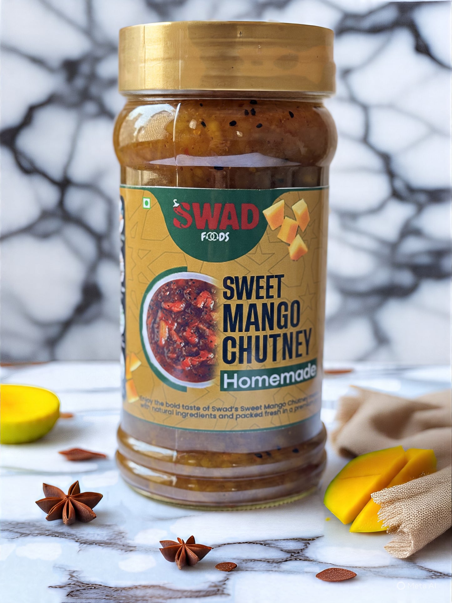 Pack of 2 (Mango Pickle + Sweet Mango Chutney) - 1kg
