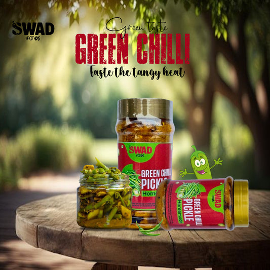 Swad Green Chilli Pickle – 1/0.5 kg